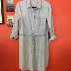 Chambray shirtdress